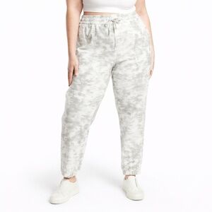 Athleta 2X Farallon Printed Jogger gray white 0566 camo tapered cotton 657547